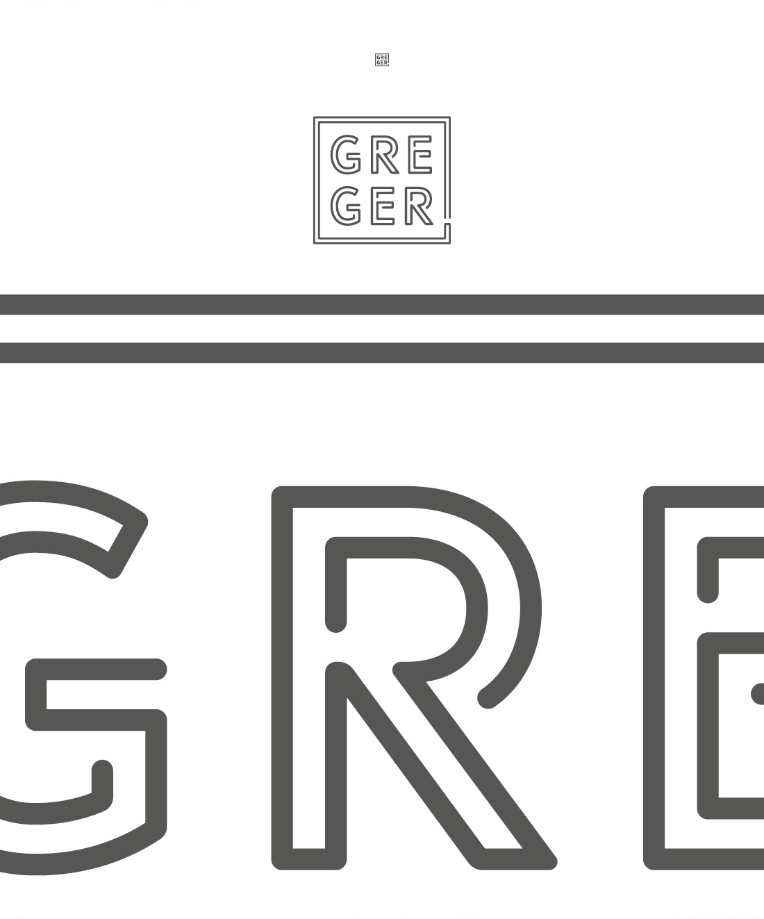 Greger-Café Logo-Design und Detail