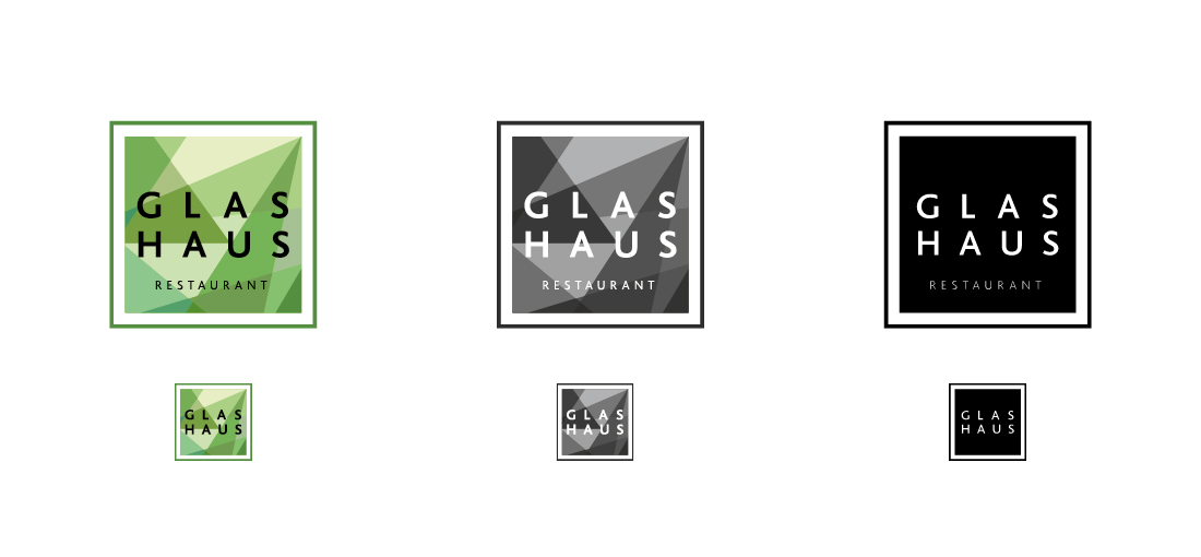 Logo-Variationen, Glashaus Restaurant, Hyatt Regency Köln