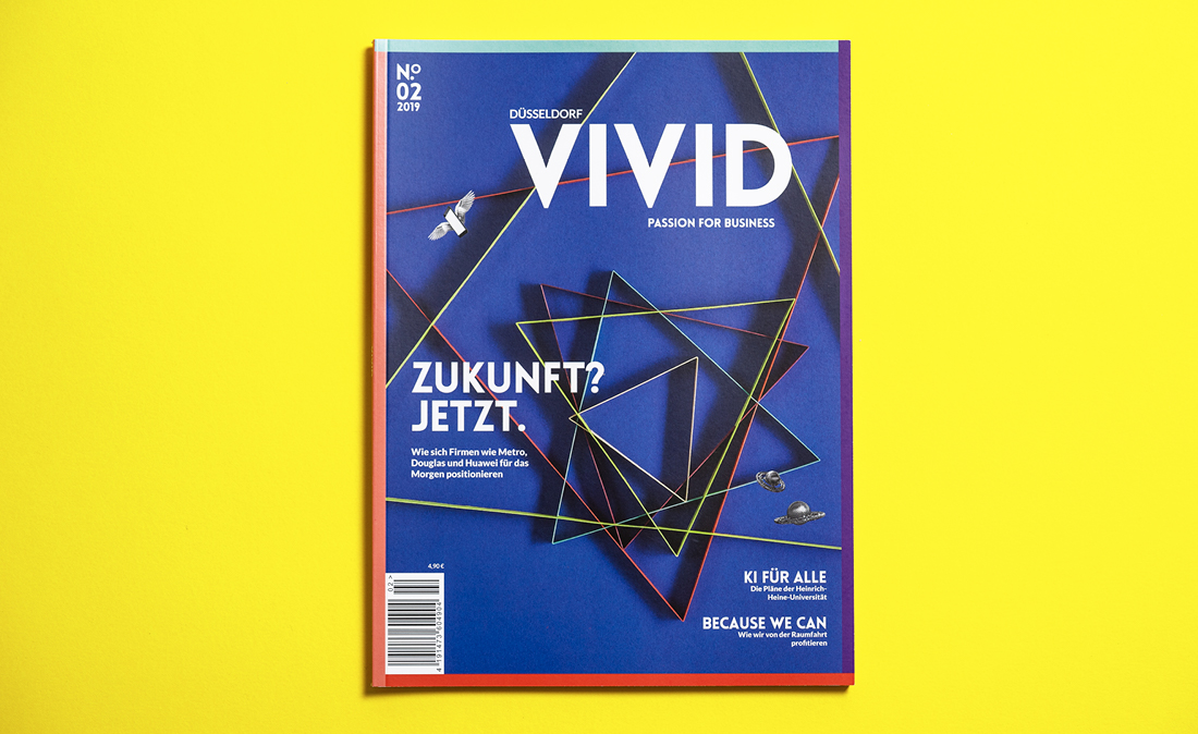 VIVID-Magazin Cover-Design als Paper-Artwork