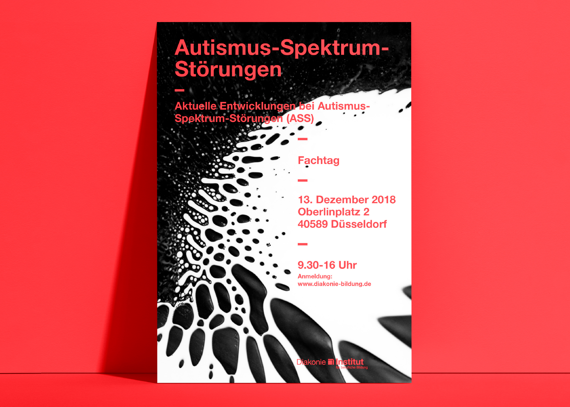 Plakat für Fachtag der Diakonie Düsseldorf zum Thema Autismus-Spektrum-Störungen
